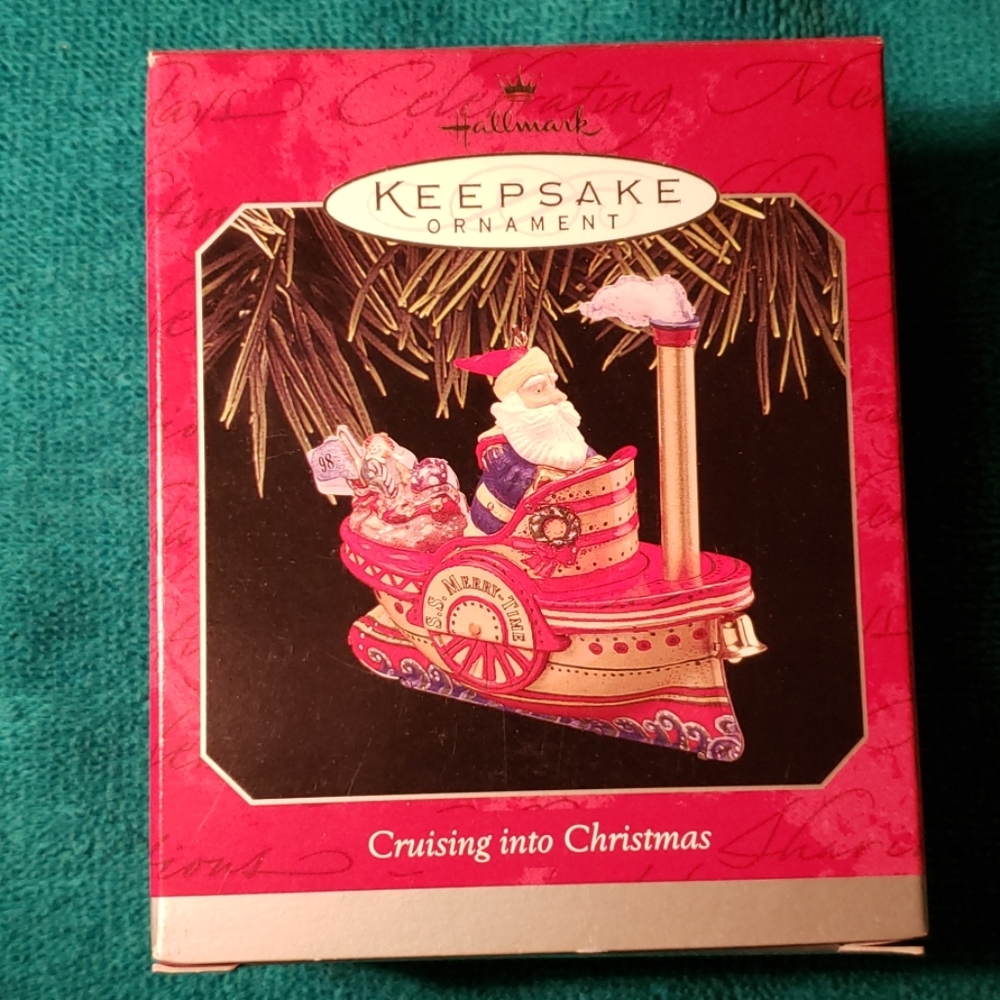 Vintage Hallmark Ornament Cruising into Christmas